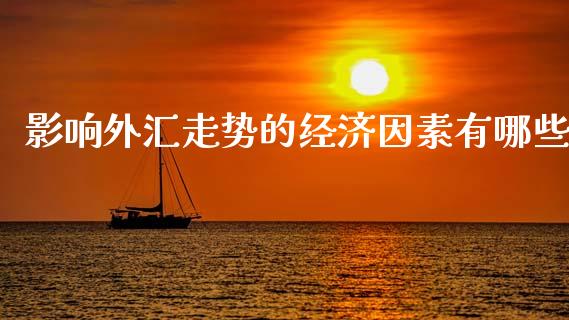 影响外汇走势的经济因素有哪些_https://wap.sdxiaoxijinshu.com_理财_第1张