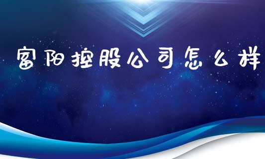 富阳控股公司怎么样_https://wap.sdxiaoxijinshu.com_理财_第1张