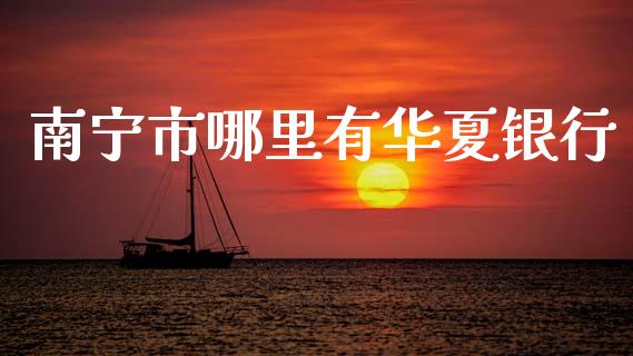 南宁市哪里有华夏银行_https://wap.sdxiaoxijinshu.com_理财_第1张