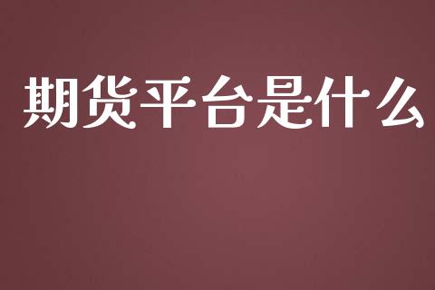 期货平台是什么_https://wap.sdxiaoxijinshu.com_财经_第1张