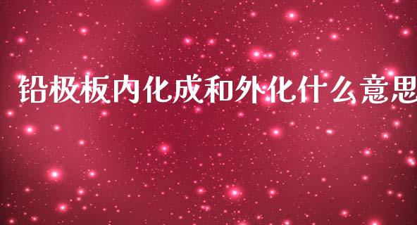 铅极板内化成和外化什么意思_https://wap.sdxiaoxijinshu.com_财经_第1张