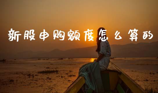 新股申购额度怎么算的_https://wap.sdxiaoxijinshu.com_理财_第1张
