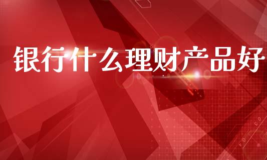 银行什么理财产品好_https://wap.sdxiaoxijinshu.com_理财_第1张