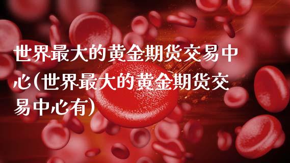 世界最大的黄金期货交易中心(世界最大的黄金期货交易中心有)_https://wap.sdxiaoxijinshu.com_理财_第1张