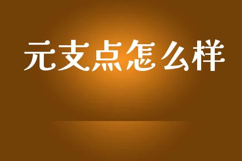 元支点怎么样_https://wap.sdxiaoxijinshu.com_财经_第1张
