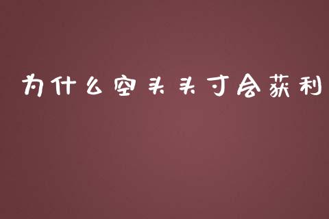 为什么空头头寸会获利_https://wap.sdxiaoxijinshu.com_财经_第1张