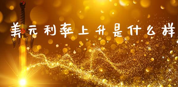 美元利率上升是什么样_https://wap.sdxiaoxijinshu.com_财经_第1张