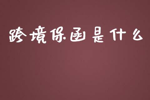 跨境保函是什么_https://wap.sdxiaoxijinshu.com_金融_第1张