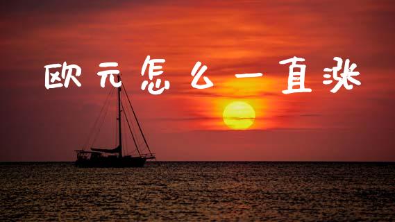 欧元怎么一直涨_https://wap.sdxiaoxijinshu.com_财经_第1张