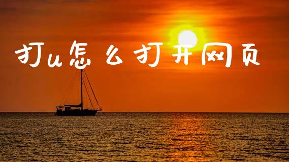 打u怎么打开网页_https://wap.sdxiaoxijinshu.com_金融_第1张