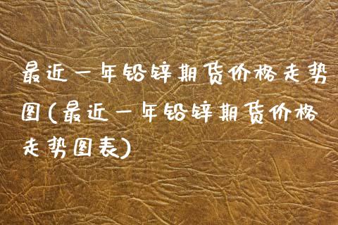 最近一年铅锌期货价格走势图(最近一年铅锌期货价格走势图表)_https://wap.sdxiaoxijinshu.com_金融_第1张