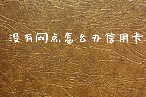 没有网点怎么办信用卡_https://wap.sdxiaoxijinshu.com_金融_第1张