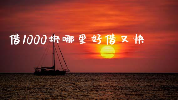 借1000块哪里好借又快_https://wap.sdxiaoxijinshu.com_理财_第1张
