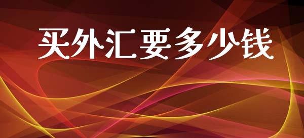 买外汇要多少钱_https://wap.sdxiaoxijinshu.com_财经_第1张