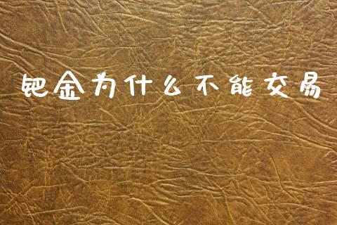 钯金为什么不能交易_https://wap.sdxiaoxijinshu.com_期货_第1张