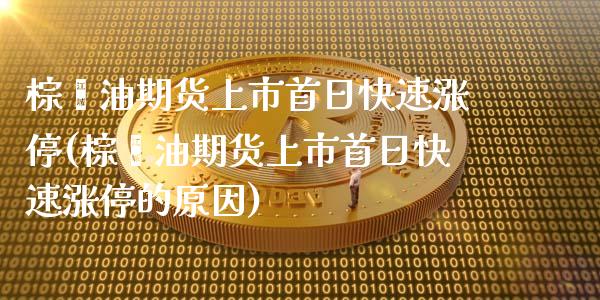 棕榈油期货上市首日快速涨停(棕榈油期货上市首日快速涨停的原因)_https://wap.sdxiaoxijinshu.com_期货_第1张