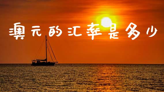 澳元的汇率是多少_https://wap.sdxiaoxijinshu.com_期货_第1张