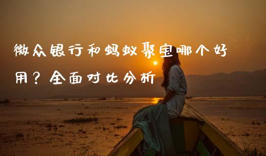 微众银行和蚂蚁聚宝哪个好用？全面对比分析_https://wap.sdxiaoxijinshu.com_金融_第1张