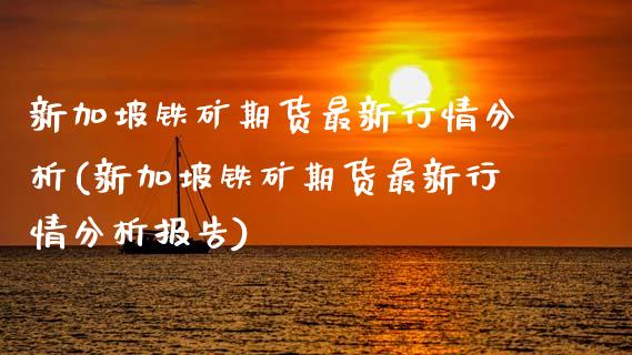 新加坡铁矿期货最新行情分析(新加坡铁矿期货最新行情分析报告)_https://wap.sdxiaoxijinshu.com_金融_第1张