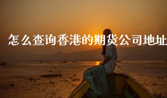 怎么查询香港的期货公司地址_https://wap.sdxiaoxijinshu.com_期货_第1张