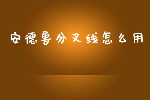 安德鲁分叉线怎么用_https://wap.sdxiaoxijinshu.com_财经_第1张