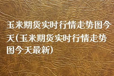 玉米期货实时行情走势图今天(玉米期货实时行情走势图今天最新)_https://wap.sdxiaoxijinshu.com_金融_第1张