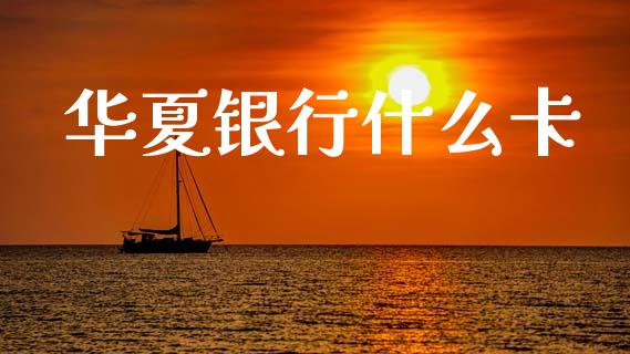 华夏银行什么卡_https://wap.sdxiaoxijinshu.com_金融_第1张