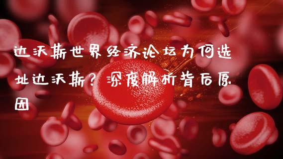 达沃斯世界经济论坛为何选址达沃斯？深度解析背后原因_https://wap.sdxiaoxijinshu.com_理财_第1张