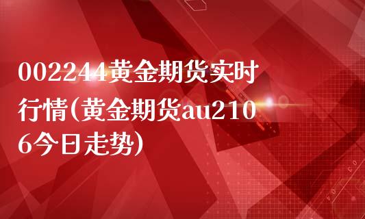 002244黄金期货实时行情(黄金期货au2106今日走势)_https://wap.sdxiaoxijinshu.com_期货_第1张