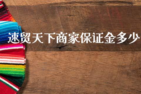 速贸天下商家保证金多少_https://wap.sdxiaoxijinshu.com_期货_第1张