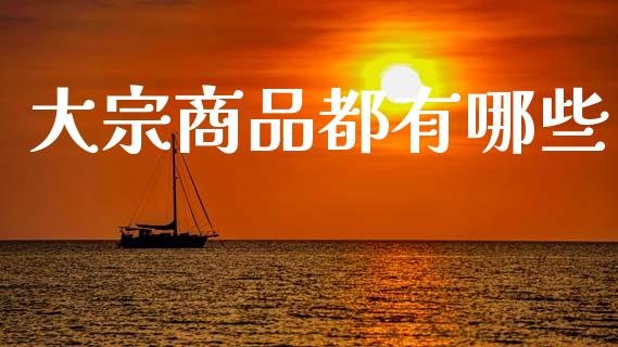 大宗商品都有哪些_https://wap.sdxiaoxijinshu.com_理财_第1张
