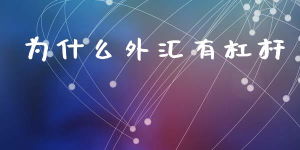 为什么外汇有杠杆_https://wap.sdxiaoxijinshu.com_财经_第1张