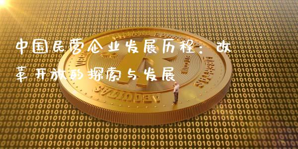 中国民营企业发展历程：改革开放的探索与发展_https://wap.sdxiaoxijinshu.com_期货_第1张