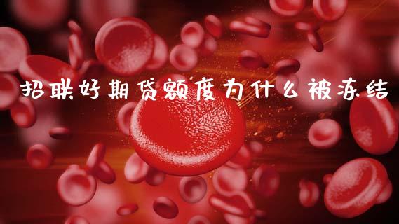 招联好期贷额度为什么被冻结_https://wap.sdxiaoxijinshu.com_理财_第1张