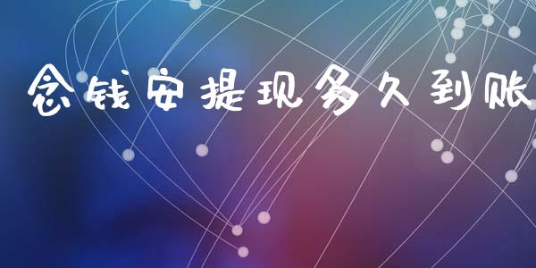 念钱安提现多久到账_https://wap.sdxiaoxijinshu.com_理财_第1张