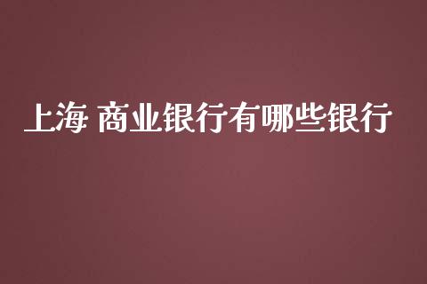 上海 商业银行有哪些银行_https://wap.sdxiaoxijinshu.com_理财_第1张