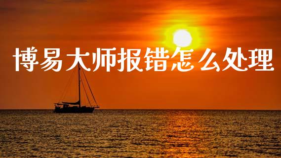 博易大师报错怎么处理_https://wap.sdxiaoxijinshu.com_期货_第1张