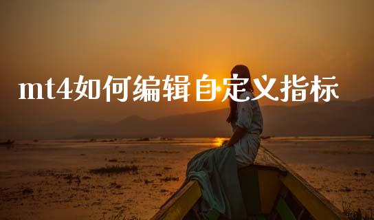 mt4如何编辑自定义指标_https://wap.sdxiaoxijinshu.com_理财_第1张
