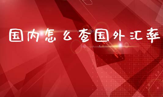 国内怎么查国外汇率_https://wap.sdxiaoxijinshu.com_财经_第1张