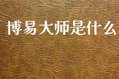 博易大师是什么_https://wap.sdxiaoxijinshu.com_期货_第1张