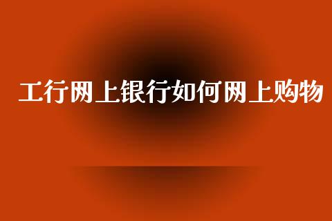 工行网上银行如何网上购物_https://wap.sdxiaoxijinshu.com_理财_第1张