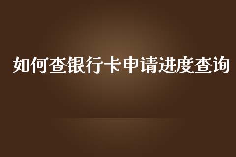 如何查银行卡申请进度查询_https://wap.sdxiaoxijinshu.com_理财_第1张