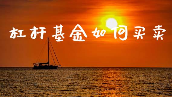 杠杆基金如何买卖_https://wap.sdxiaoxijinshu.com_财经_第1张