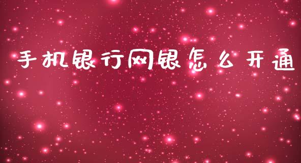 手机银行网银怎么开通_https://wap.sdxiaoxijinshu.com_金融_第1张