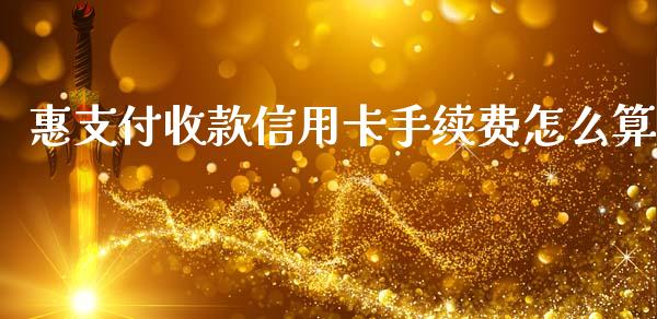 惠支付收款信用卡手续费怎么算_https://wap.sdxiaoxijinshu.com_金融_第1张