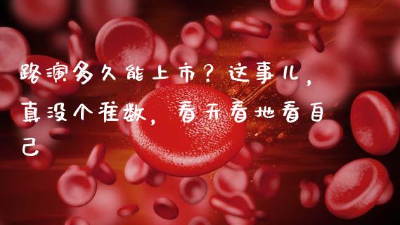 路演多久能上市？这事儿，真没个准数，看天看地看自己_https://wap.sdxiaoxijinshu.com_金融_第1张