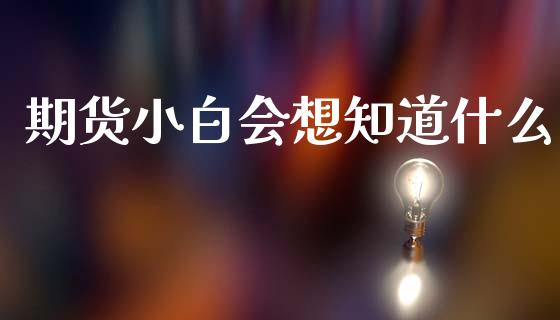 期货小白会想知道什么_金融_第1张_金融万问站 期货小白会想知道什么_https://wap.sdxiaoxijinshu.com_金融_第1张