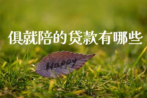 俱就陪的贷款有哪些_https://wap.sdxiaoxijinshu.com_理财_第1张