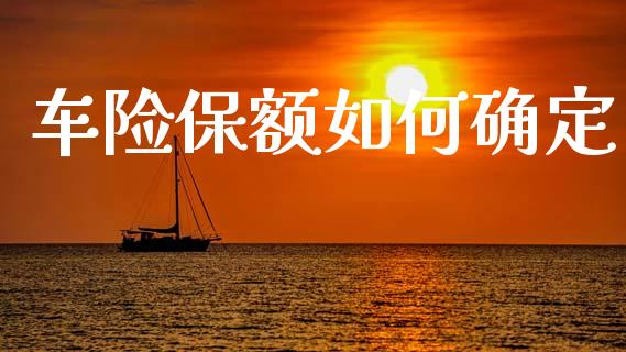 车险保额如何确定_https://wap.sdxiaoxijinshu.com_金融_第1张