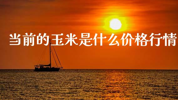 当前的玉米是什么价格行情_https://wap.sdxiaoxijinshu.com_期货_第1张